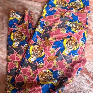 Lularoe Beauty and the Beast Beast Leggings